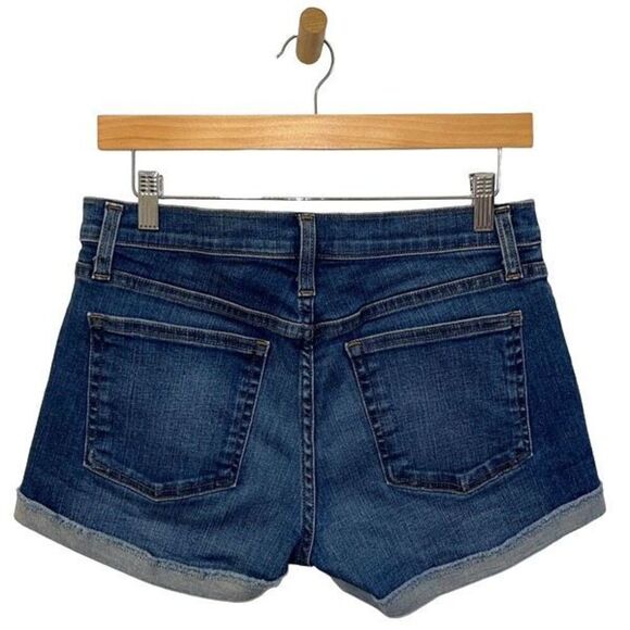 J. Crew Merrill Cut Off Folded Cuff Denim Jean Shorts Size 28 Medium Wash - Picture 4 of 9